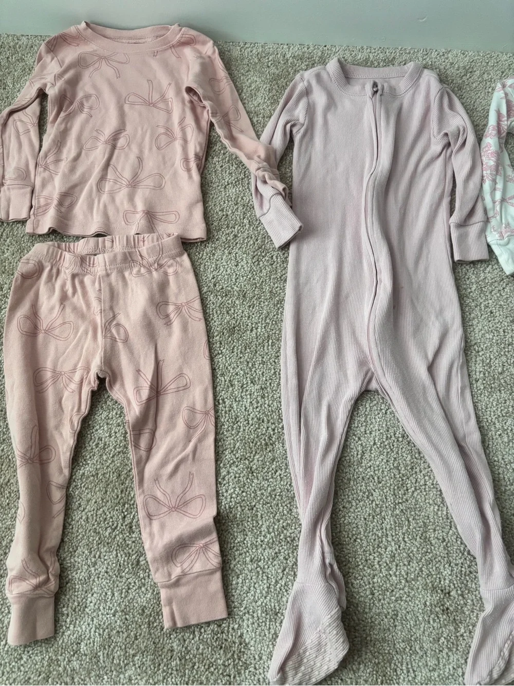 Fall/Winter Toddler Girl Pajama & Sleep Sack Bundle - 17 Items - 18-24 Months